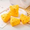 Сырный Сквиш для Снятия Стресса Поднимающийся Треугольный Квадратный Сыр Игрушка Медленная Сенсорная Игрушка Портативная Детская