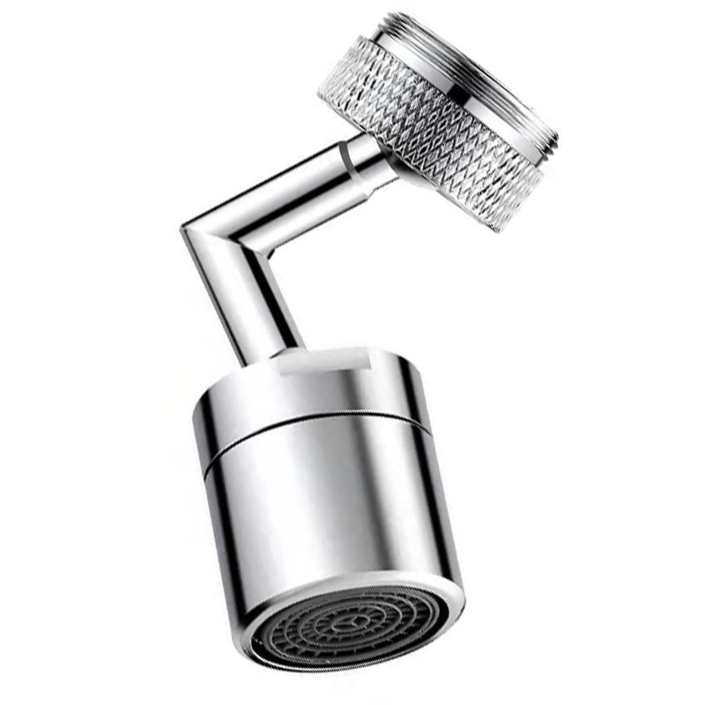 Faucet Extender Swivel Head Metal Attachment Rotatable Universal Fit Durable Faucet Accessory for Kitchen Home Single