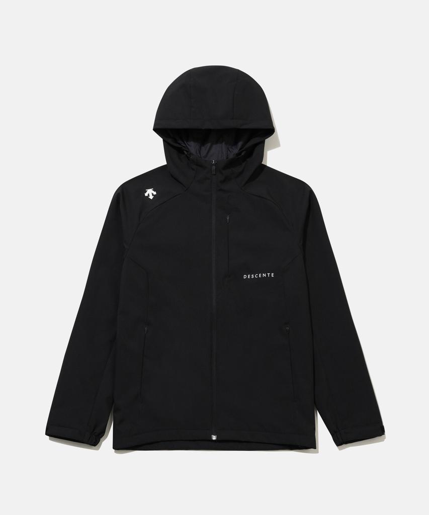 Descente Fleece-Lined Hooded Windbreaker Black Sr123Ujk11 (B Type)