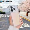 KEYSION Модный лазерный градиентный цветной чехол для телефона Redmi Note 14 4G 5G, противоударная задняя крышка из ТПУ+ПК для Redmi Note 14