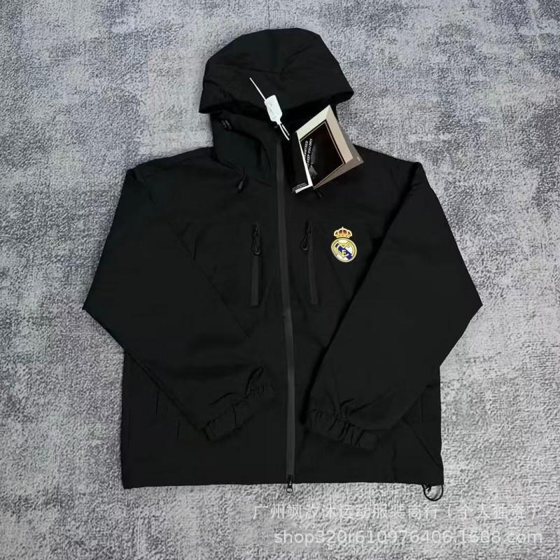 Men Women Waterproof Windproof Cycling Jacket Breathable Training Outerwear Football Soccer Fans Brazil Team Style