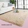 Large Shaggy Fluffy Carpet Anti Slip Soft Rugs For Bedroom Living Dining Room