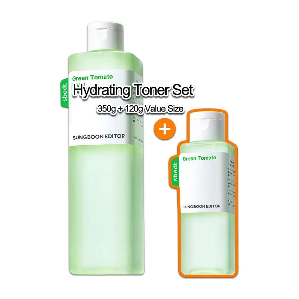 Green Tomato Hydrating Toner Set (350g + 120g) – Refreshing & Moisturizing Skin Care