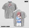 The Quintessential Quintuplets T-shirt Miku Anime Y2k Washed T Shirt Summer Short Sleeve Polyester Tees Tops Men Women Clothing