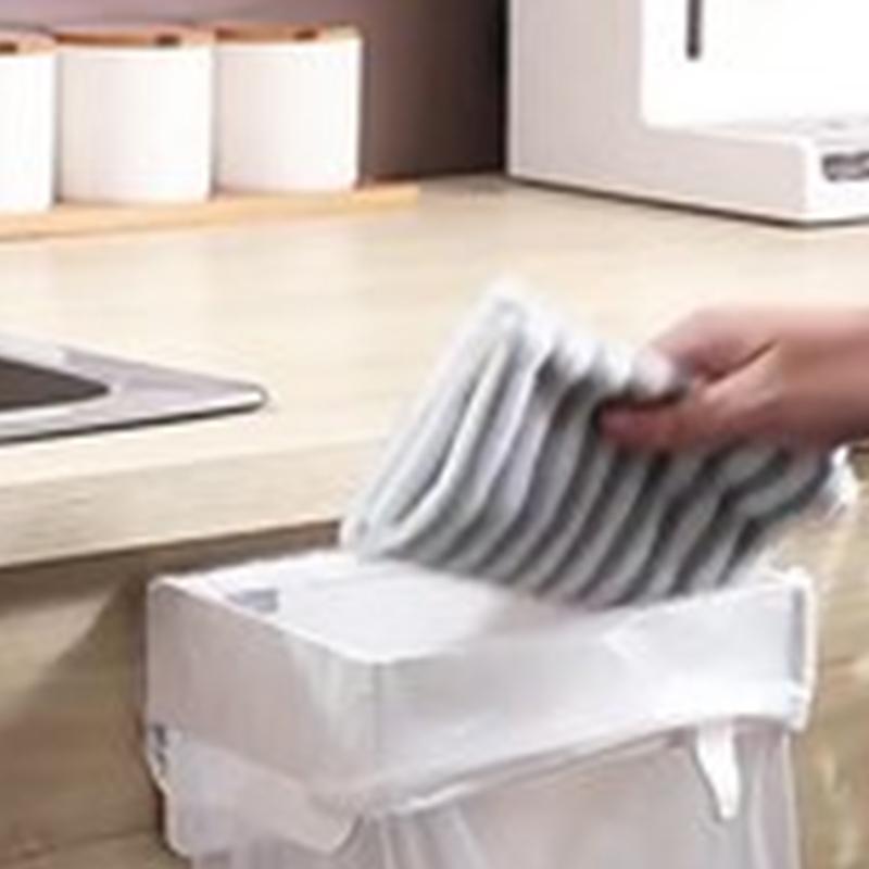 1 шт. Портативный складной держатель для мусорного мешка Настенный мусорный стеллаж Подвесная стойка Для ванной кухни Стеллаж для хранения без сверления