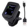 Clip On Guitar Tuner Color LED Screen 360 Degree Rotatable Versatile Digital Electronic Tuner for