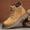 Fashion Men's Retro Suede Work Boots Thick-soled Anti-slip Outdoor Casual Shoe Comfortable and Durable Short Boots for Autumn and Winter