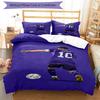 Messi's Legacy Soccer Bedding Set,Breathable Duvet Cover with Pillowcases,Soft Bed Linen for Bedroom Home Decoration,Perfect Festival Birth
