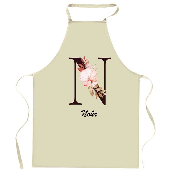 Tablier de cuisine - Noûr Lettre - Impression bretonne - Coton résistant - Réglable