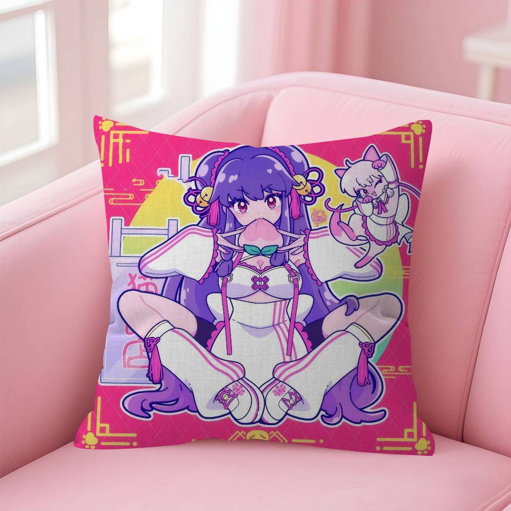 Anime Ranma 2 1 Vintage Cushion Cover Car Throw Pillow Case For Sofa Car Christmas Gift