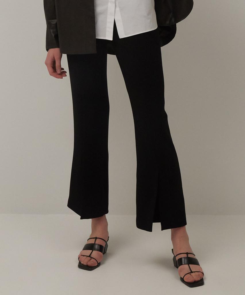 MUGUET Front Slit Pants (Navy/Black)