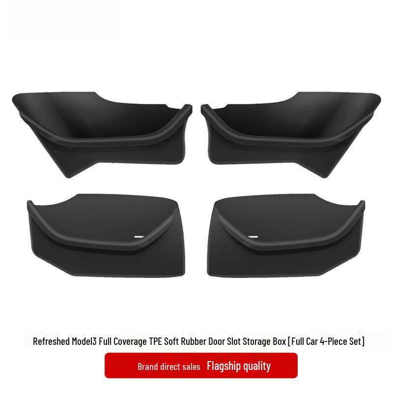 Tesla Model Y/3 Enhanced Door Storage Box & Slot Mat Set