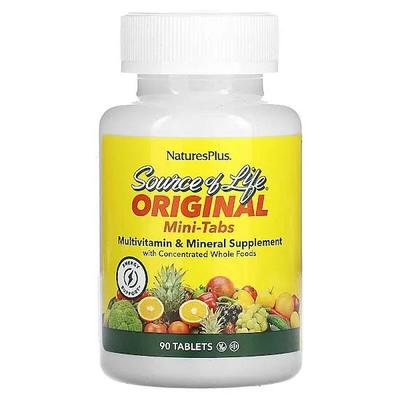 Source Of Life, мультивитаминная и минеральная добавка с цельными пищевыми концентратами, 90 мини-таблеток