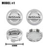 For Nissan ArR44Pcs 54/60mm Car Logo Wheel Center Hub Caps Rims Cover For Nissan X-trail Qashqai Note Juke Sentra Patrol Leaf Tiida Accessories