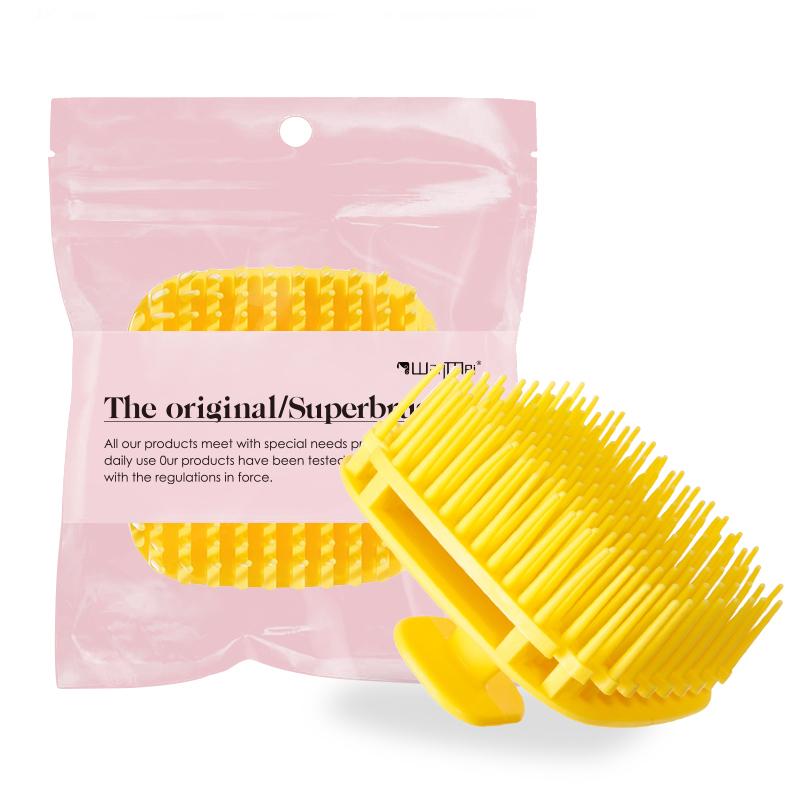 1pcs Silicone Shampoo Brush Head Scalp Massage Hair Brush Bath Shower Body Scruber High-quality Exfoliator Salon Styling Tools