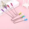 1Pc Silicone Food Tongs Gloves-Shaped Stainless Steel Non-Slip Kitchen Utensil Ice Candy Food Clip Mini Ice Cubestongs