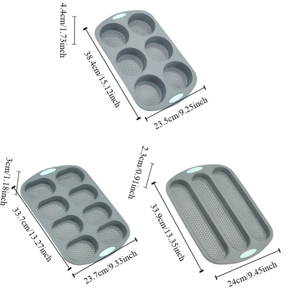 Household Non-stick Silicone Bread Pan Anti-scalding Heat-resistant Baking Mold Easy Release Rectangular Baking Tray Oven