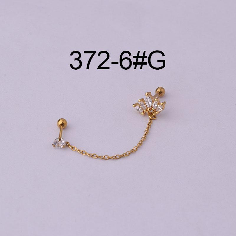 Тонкий стержень из нержавеющей стали, серьги-пусеты для двойного прокола хряща уха, корейский стиль