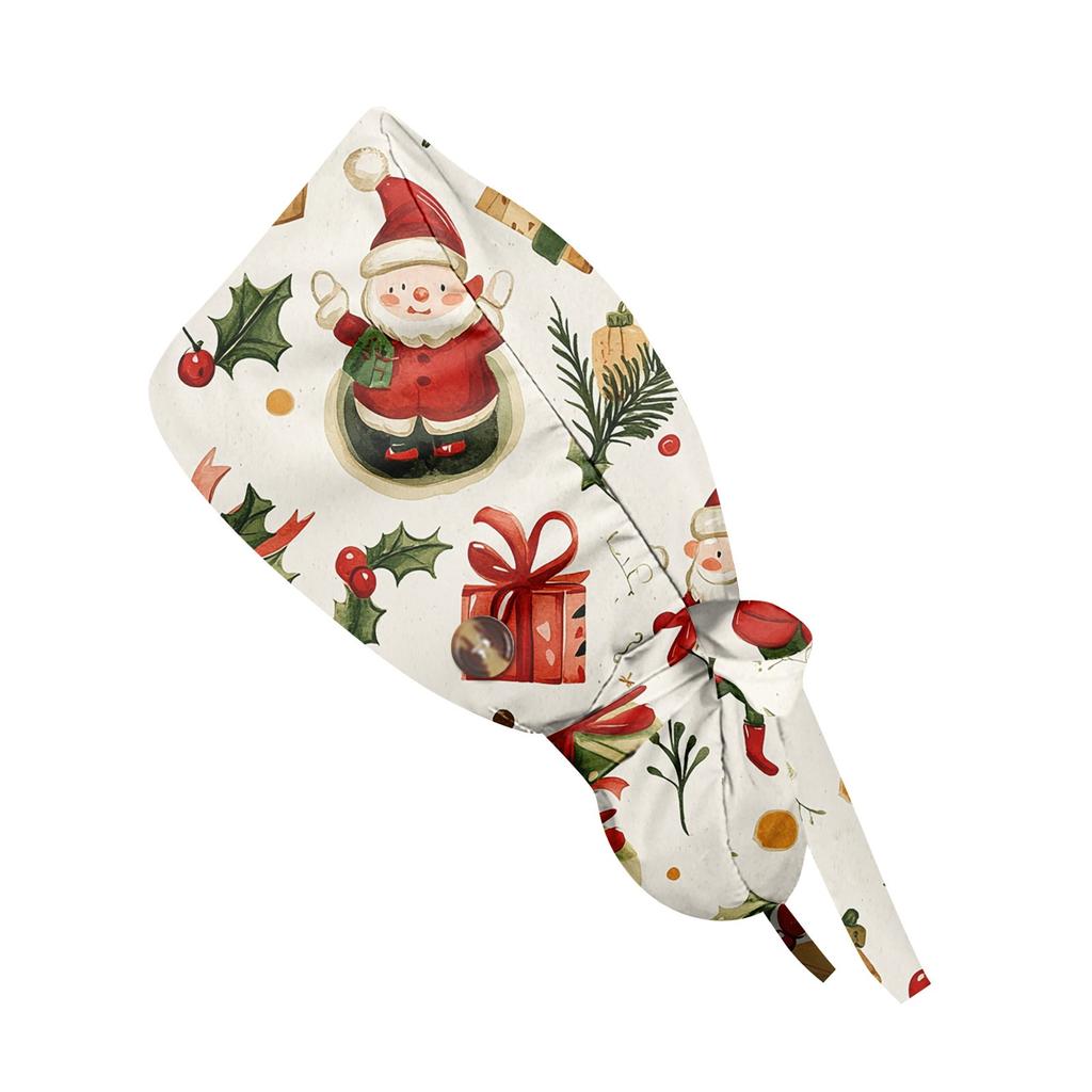 Модная рождественская рабочая кепка с принтом, повседневная женская кепка с хвостиком, кепка с повязкой, кепка Baotou