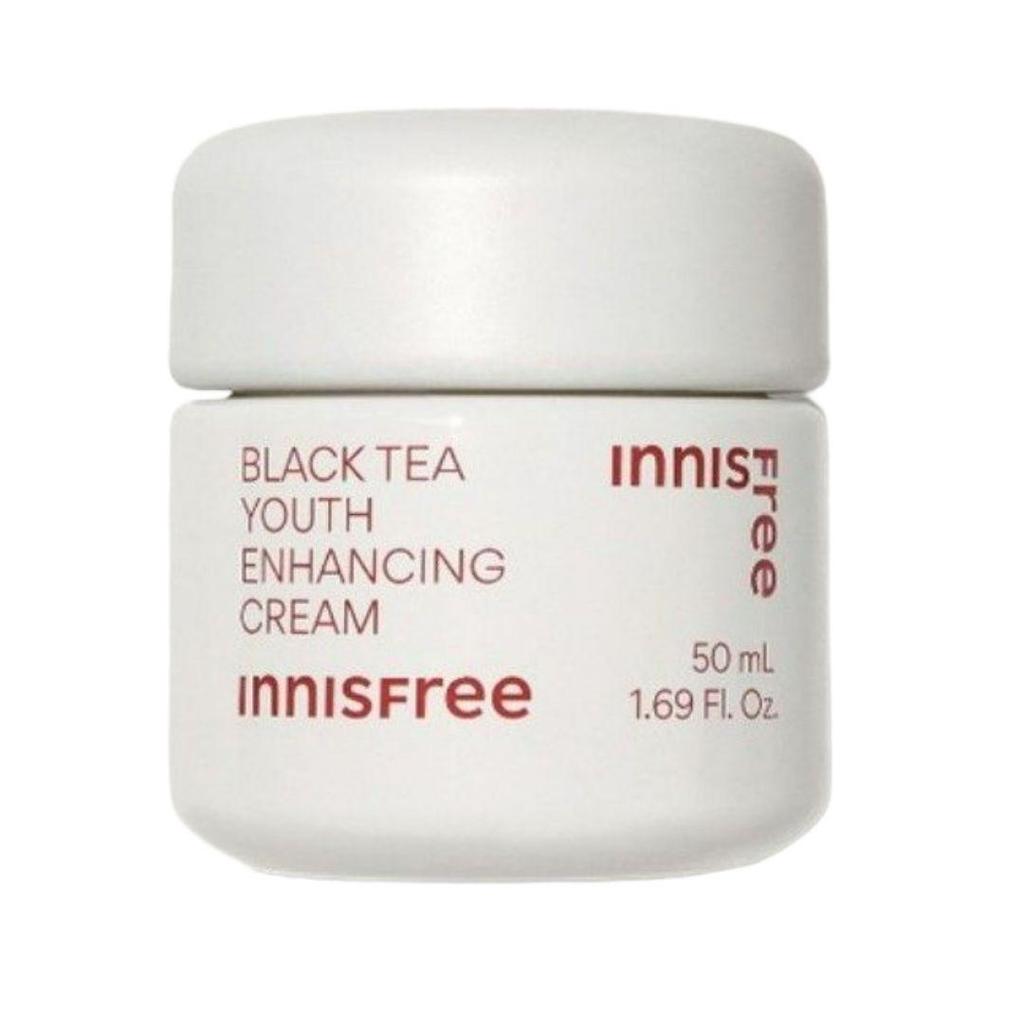 Innisfree Крем для лица с черным чаем, повышающий упругость, против старения, увлажняющий 50 мл