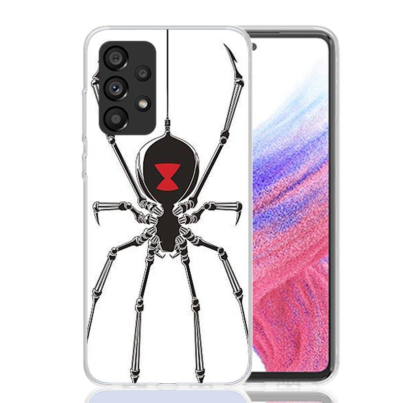 Black Widow Spider Insect Phone Case for Samsung Galaxy A17 A16 A15 A14 A13 A57 A56 A55 A54 A53 A37 A36 A35 A34 A33 A26 A25 A24