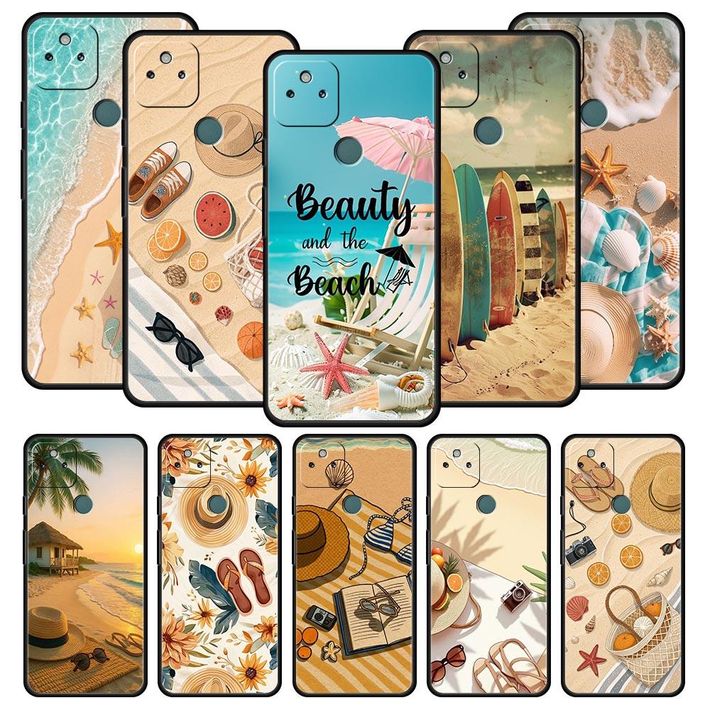 Summer Beach Phone Case Cover for Google Pixel 10 9 8 7 6 9A 8A 7A 6A Pro Shockproof Soft TPU 10 Pro XL Shell Fundas Capas Bags