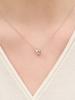 Серебряное изогнутое колье Rosemont Ra25C67A