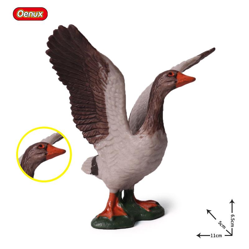 Oenux Модель Домашней Птицы Симуляция Гусь Лебедь Стая Утки Статуэтки Фермерских Животных Миниатюрная Фигурка Образование Детская Игрушка