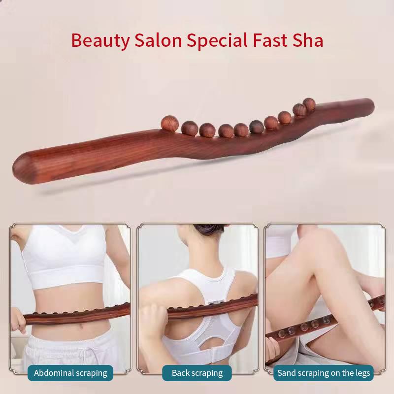 Массажер для тела, деревянная массажная палочка, массажер для спины, инструмент для спа-терапии, палочка Гуаша