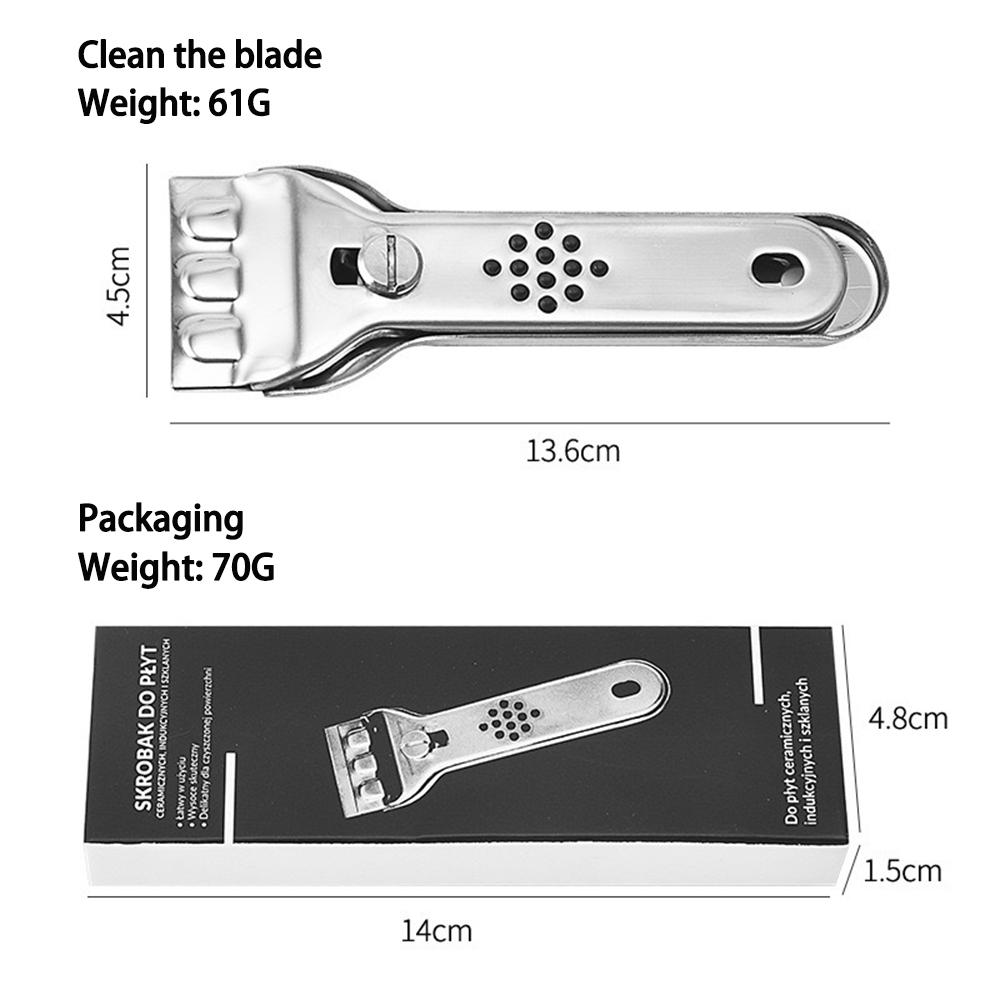 Tile Wall Floor Glass Wiper Freezer Sink Cleaning Scraper Stainless Steel Blade Paint Shovel Knife Kitchen Home Ceramic Cleaner