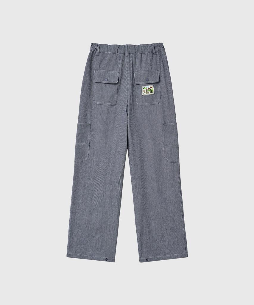 GENERALIDEA Man Side Pocket Striped Pants [Navy] / Gf1Mpt014