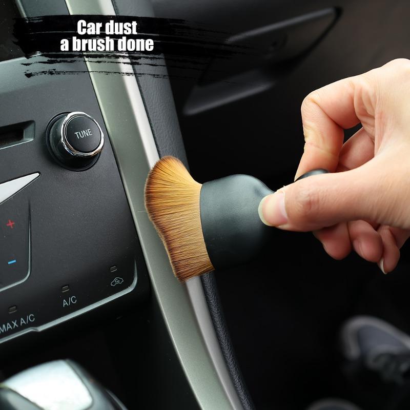 Многоцветная щетка для детализации, мягкая щетка для чистки вентиляционных отверстий автомобиля, инструмент для чистки салона автомобиля, искусственная щетка для автомобиля, очистка щелей в автомобиле