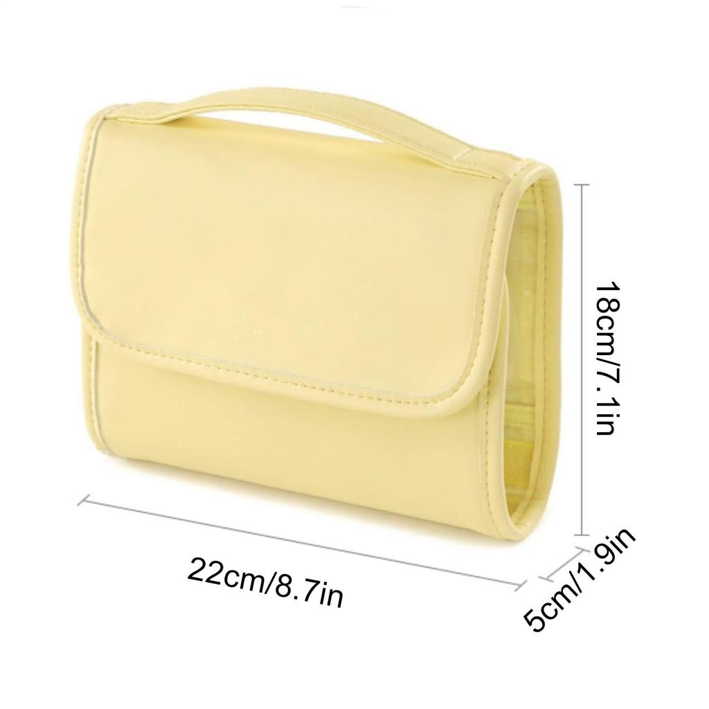 Косметичка для путешествий Складная косметичка с ручкой Органайзер для косметики Большая вместимость Косметичка для хранения туалетных принадлежностей для женщин и мужчин