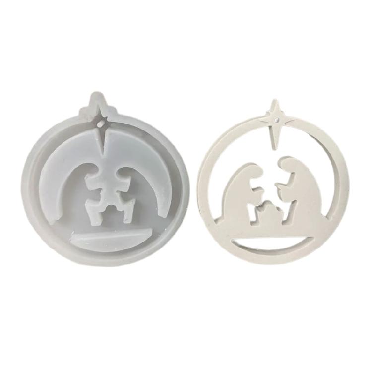 Silicone Mould Rings Sweet Home Hanging Pendant Mould Ornament Mould Cloud House Molds Craft Supplies Home Decorations