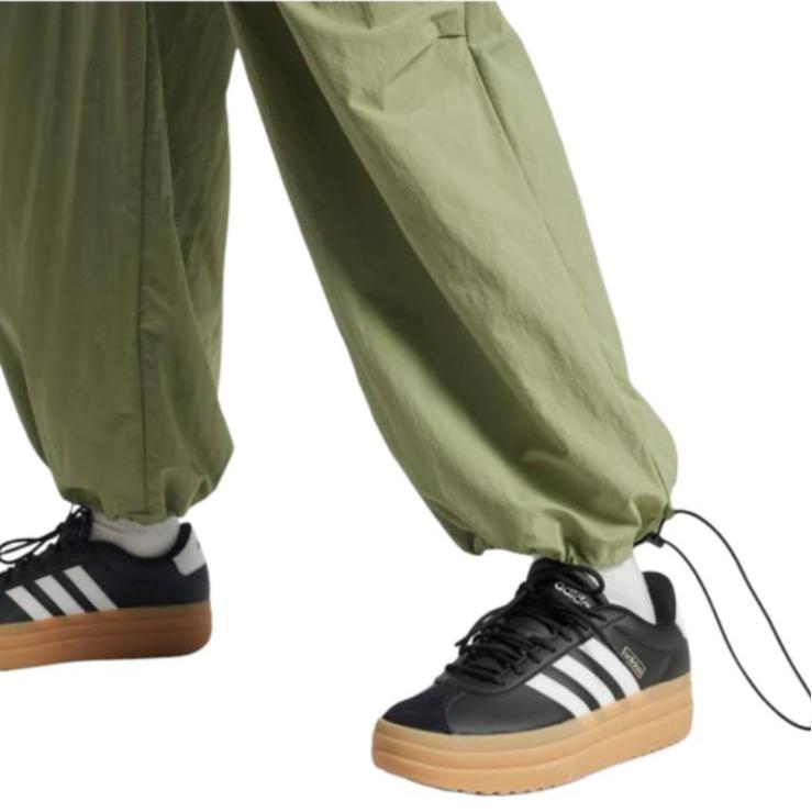 Adidas City Escape Solid Color Loose Weave Casual Pants Women Bottoms Tent-Green IW5205