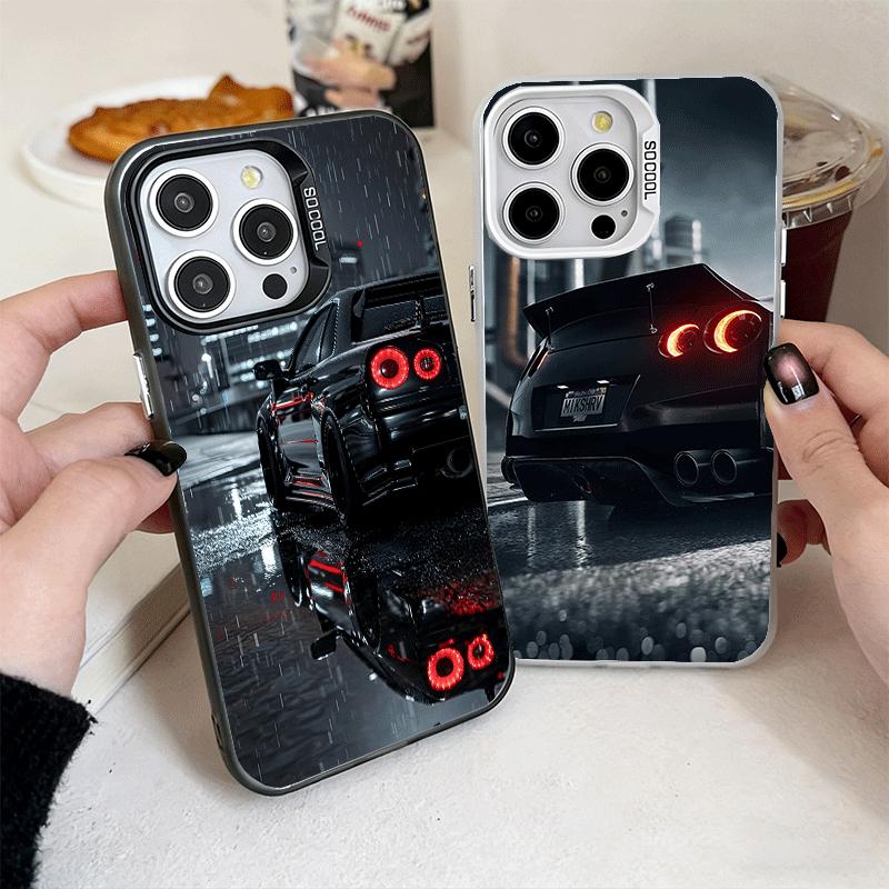 JDM Sports Car G-GTR Soft Phone Case for iPhone 15 16 17 Pro Max 17Air 16E 14 Plus 13 12 Mini Shockproof Cover Back Shell