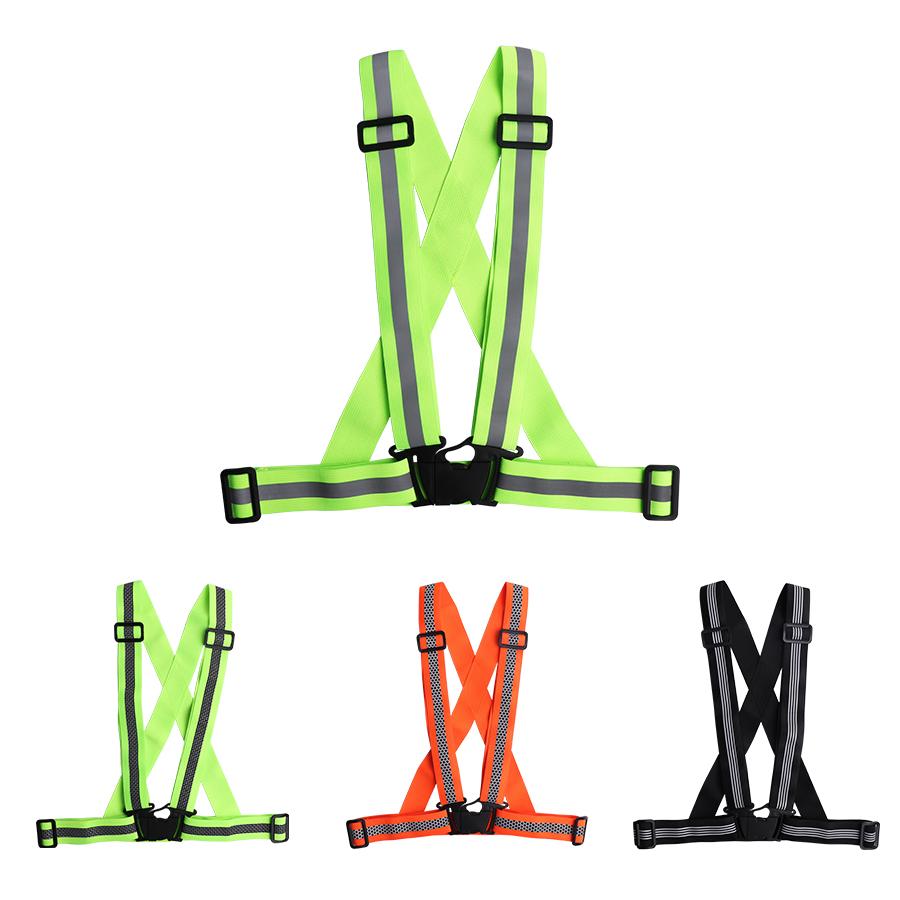 Outdoor Adjustable Vests Night Walking Highlight Reflective Vest Lightweight Biking Straps Waterproof Running Gear