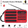 Mini Portable Radio Rechargeable Digital FM USB TF Card MP3 Player Wireless Speaker With Bluetooth-compatible Radio FM Receiver
