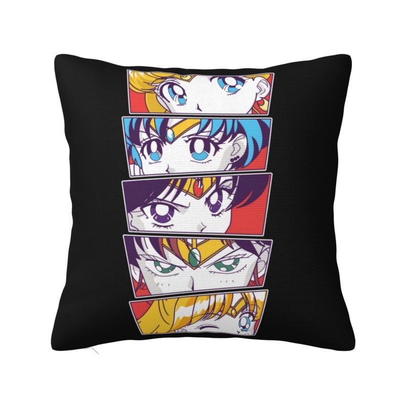 Индивидуальная роскошная наволочка для подушки с мультяшным персонажем Сейлор Мун, мягкая наволочка для декоративной подушки с мультфильмами Луна