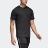 Adidas T Shirts Men's Black Crew Neck Moderate Straight Fit CG2097
