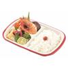 Rakuben Square Lunch Plate with Lid (Vermilion)