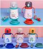 For 360ml Cartoon Stainless Steel Vacuum Flask With StraPortable Thermos Mug Kids Thermal Water Bottle Child Tumbler Thermocup