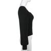 Thickened Square Neck Puff Sleeve Knit Top - Women's Slimming Waist Autumn/Winter Sweater