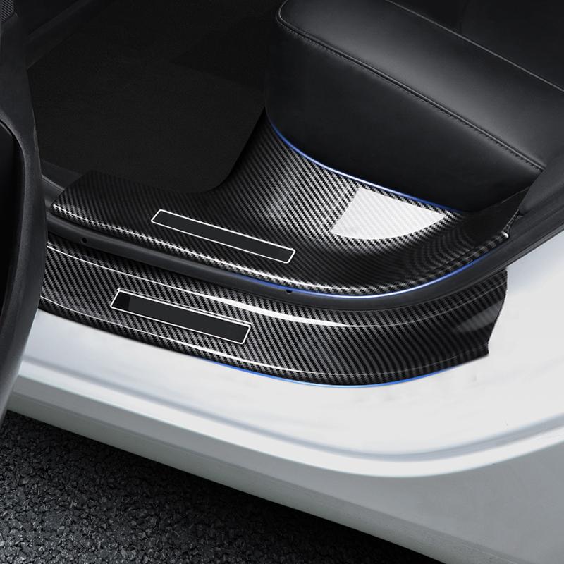 8 упаковок, защита для порога для Tesla Model Y Model 3 2022, чехол на порог, передняя и задняя крышка педали автомобиля, защита от грязи