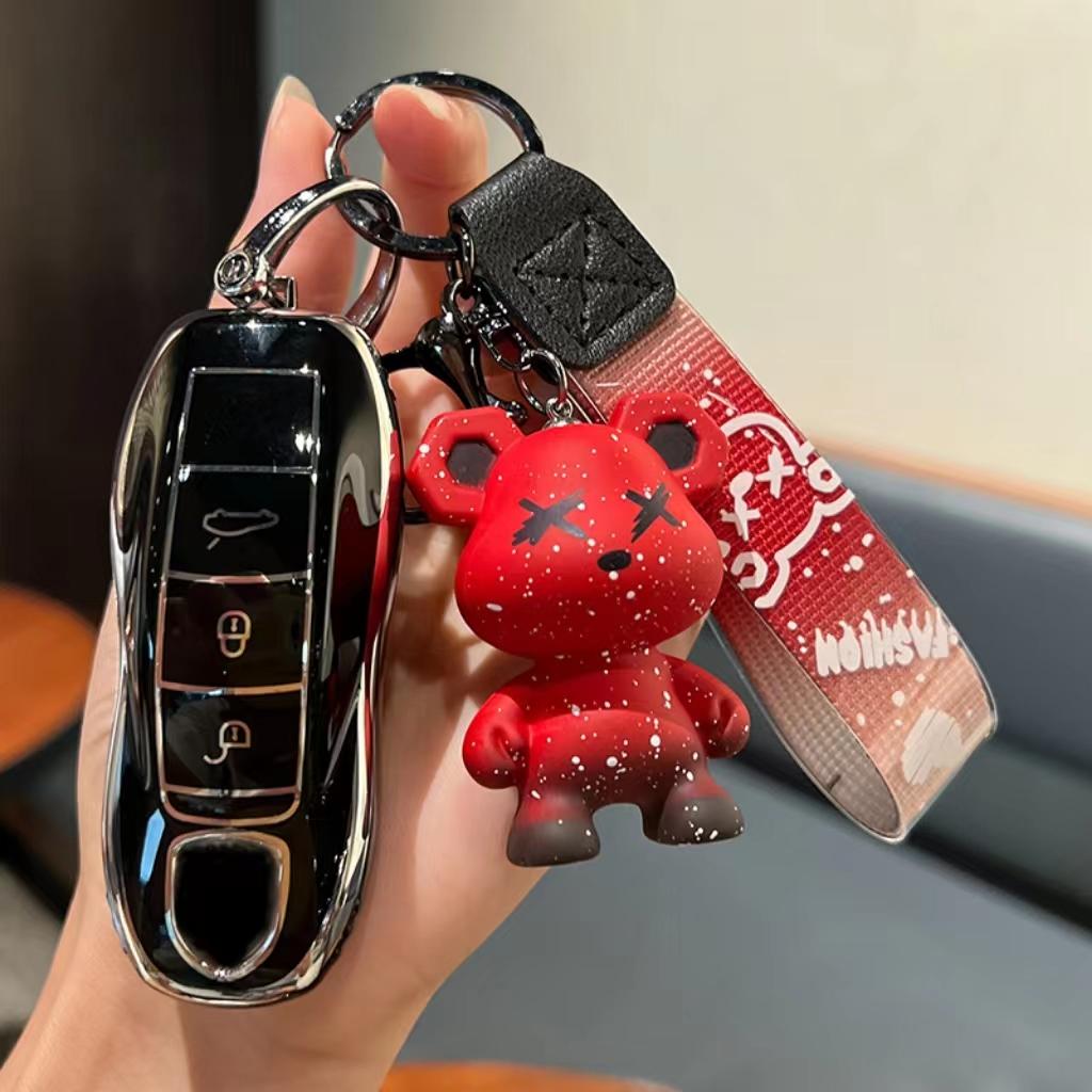 Чехол для автомобильного ключа из ТПУ, защитный чехол для Porsche 718 Cayenne Cayman Panamera 958 911 996 Boxster Macan 997 944 924 971 9YA