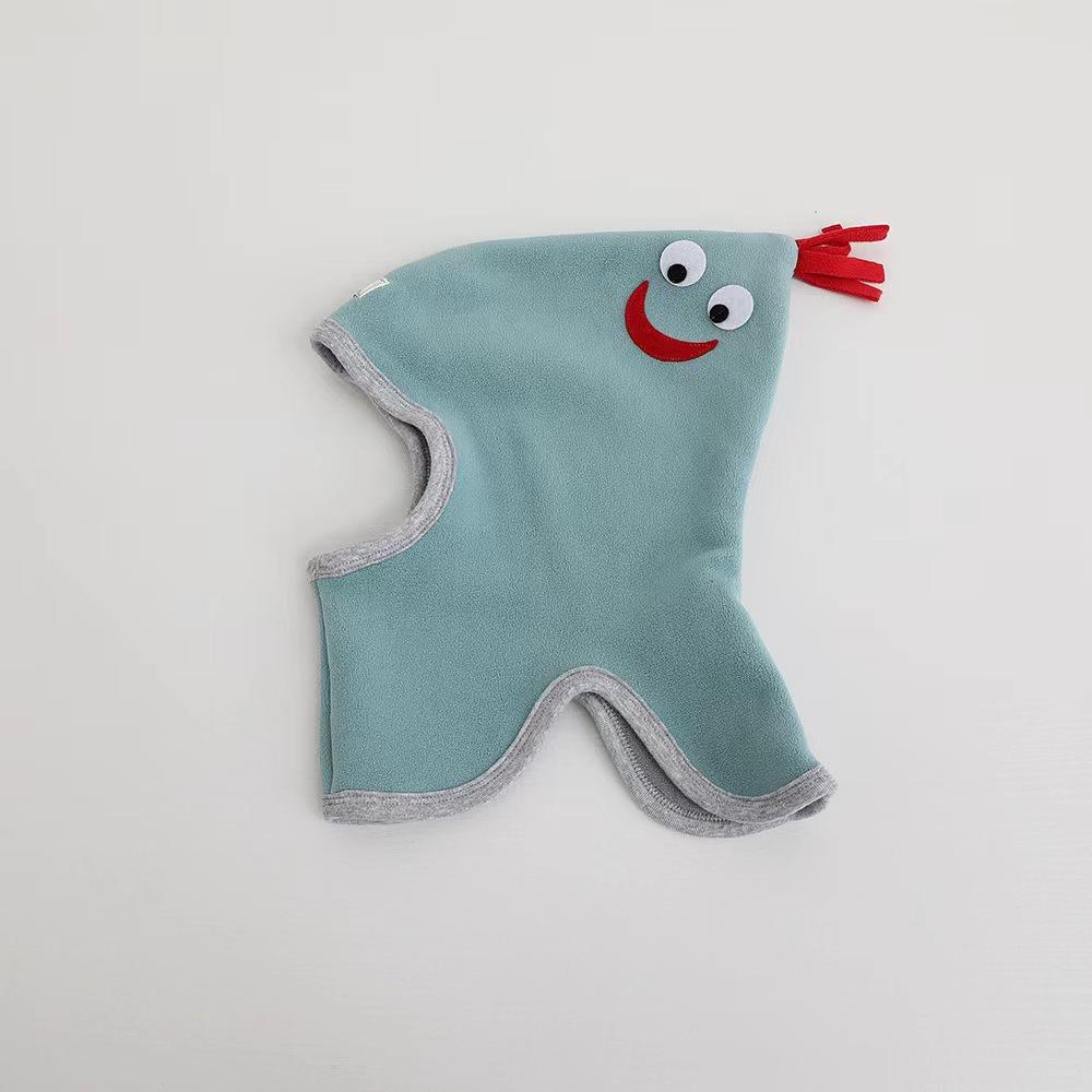 Милая детская шапка-чепчик, шарф, цельный мягкий флис, осень-зима, детские шапки-бини, теплые уши, защита шеи, детская кепка с героями мультфильмов