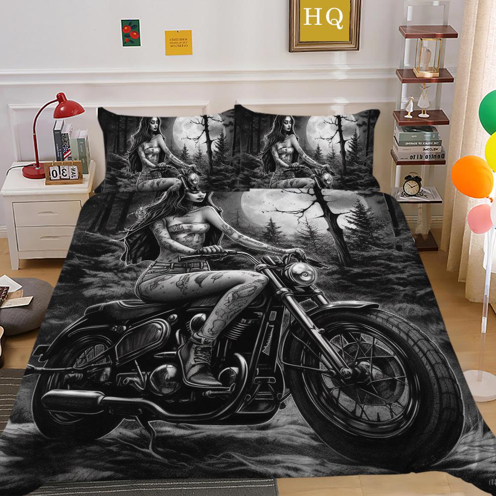 3D Красота Череп Печати Постельная Одежда Твин Размер Полиэстер Покрывала Подростковый Дизайн Модный Домашний Текстиль