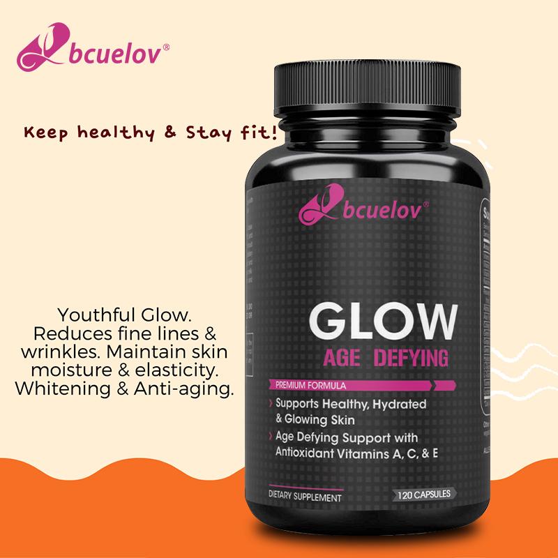 Vitamin A, Vitamin C, Vitamin E, Niacinamide, Hyaluronic Acid, Dietary Supplement, 120 Capsules