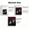 Gothic Eyes 2D Flat Pattern Flannel Blanket High quality All Seasons Warmth and Comfort Perfect for Christmas Gifts.