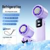 Foldable Handheld Mini Turbine Fan with Ice Pack for Desktop and Outdoor Cooling